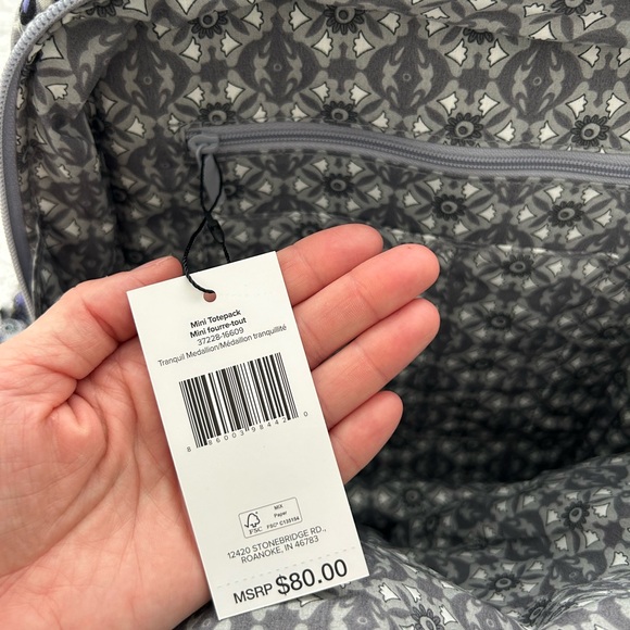 NWT VERA BRADLEY | mini totepack - Picture 4 of 6